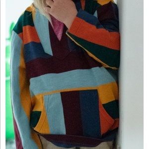 Kids Amy Poncho – Joy Stripe